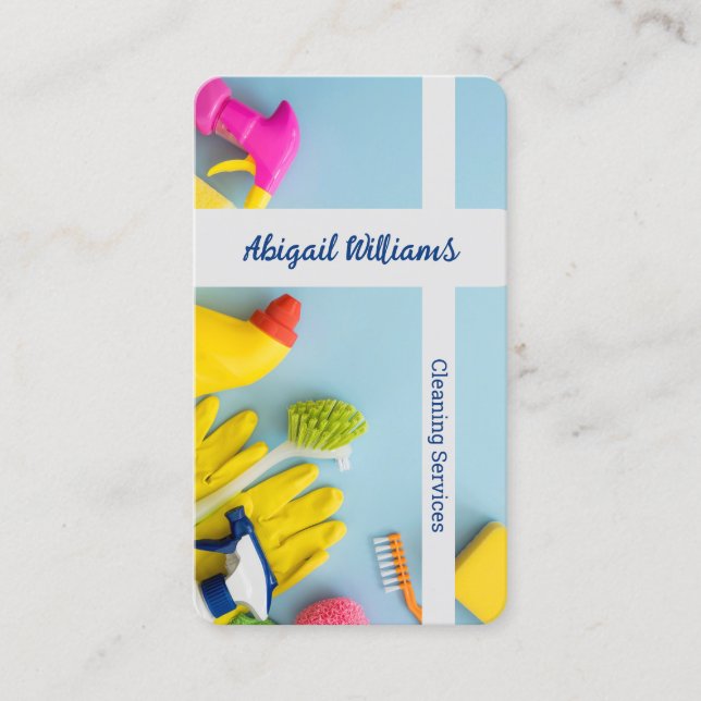 QR för Anpassningsbarna städning tjänster Visitkort (Framsida)