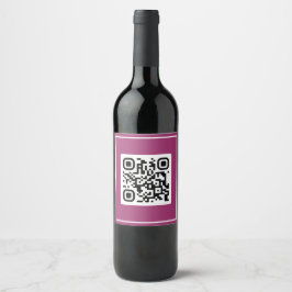 QR Frieri - kan du gifta mig? Vinflaska Etikett