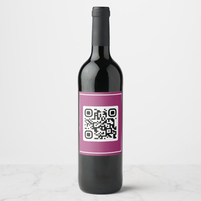 QR Frieri - kan du gifta mig? Vinflaska Etikett (Framsida)