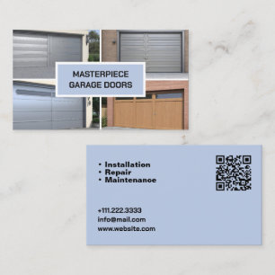 QR Garage dörr Företagskort Visitkort