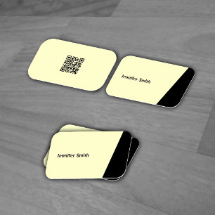 QR-Gult Modern Artist-Affärskort Visitkort