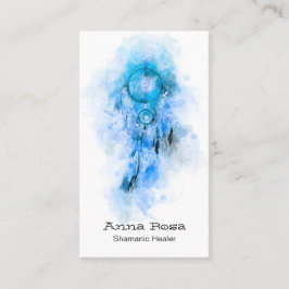 *~ QR Helig Shamanic Dream Catcher stamShaman Visitkort