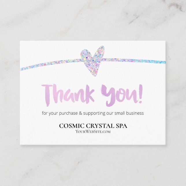 *~* QR Holo RAINBOW - TACK AP8-granskning Tilläggskort (Framsida)