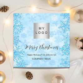 QR Instagram för verksamheten under den blå vinter Anteckningskort