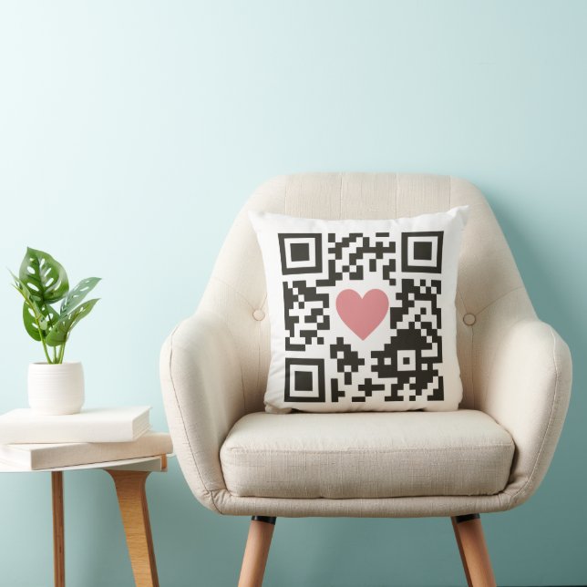 QR Kärlekskod Kudde (Stol)