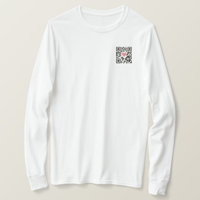 QR Kärlekskod T Shirt (Design framsida)