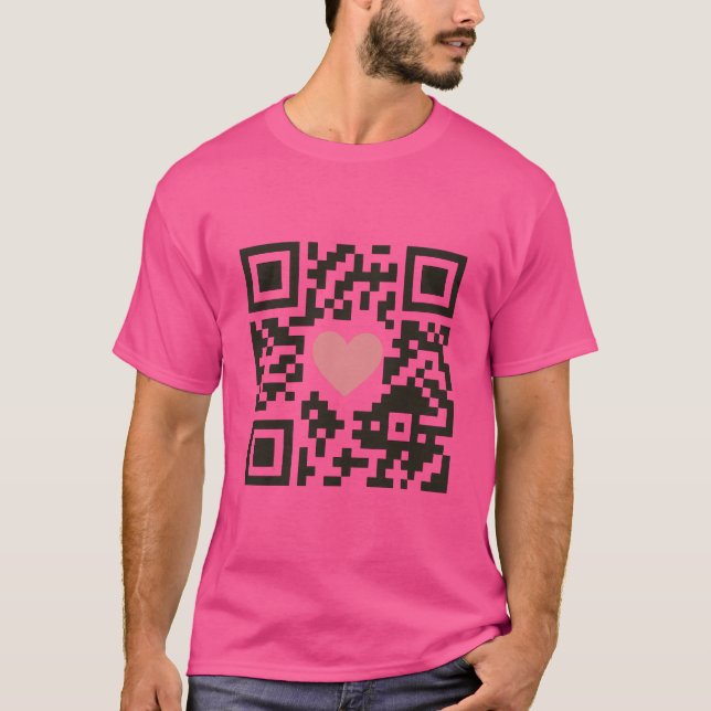 QR Kärlekskod T Shirt (Framsida)