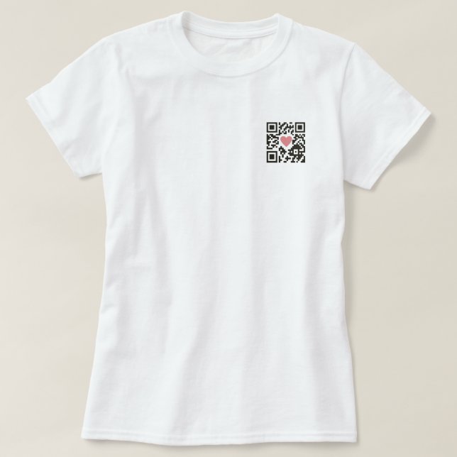 QR Kärlekskod T Shirt (Design framsida)