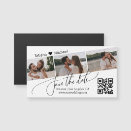 qr-kod 3 fotokollage spara datum chic magnet