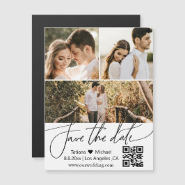 qr-kod 3 fotokollage spara datum magnet