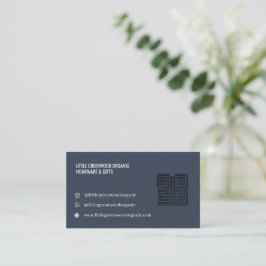 QR-kod Affärspresentationskort | Modernt Feminint Visitkort