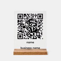 QR-kod akrylskylt