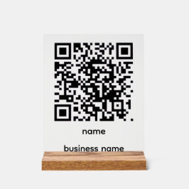 QR-kod akrylskylt