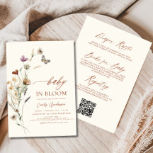 QR-kod allt i en Wildblomma Baby i bloomdusch