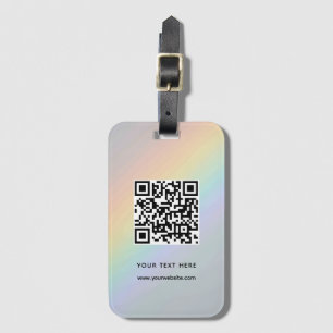 QR-kod Anpassningsbar Webbplats Adress Scan Barcod Bagagebricka