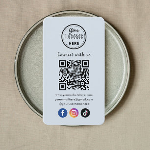 QR-kod Anslut med amerikanska Social-mediemyngden Visitkort