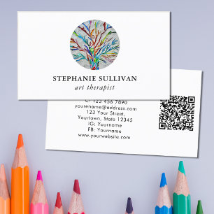 QR-kod Art Therapist Visitkort
