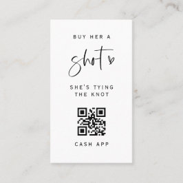 QR-kod Bachelorette Party Drink Card E100 Visitkort