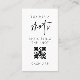 QR-kod Bachelorette Party Drink Card-spel Visitkort