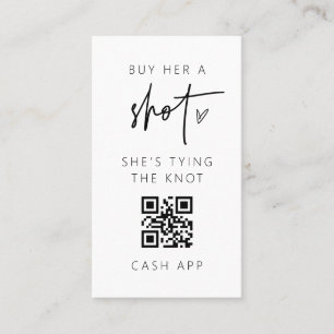 QR-kod Bachelorette Party Drink Card-spel Visitkort