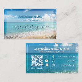QR-kod Beach Elegant Spa Resor Affärskort Visitkort