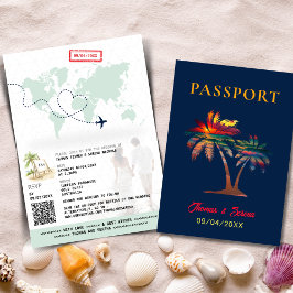QR-kod: Bröllop-passpassets världskarta Handflatan Inbjudan
