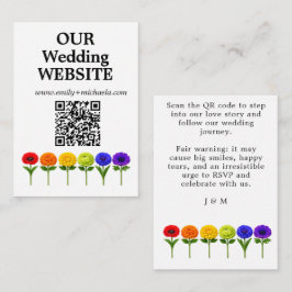 🌈 QR-kod Bröllopswebbplats Frodas Tillsammans Tilläggskort
