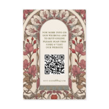 QR-kod Bröllopswebbplats Info Art Nouveau
