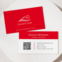 QR-kod - Business Logotyp Modern Professionell Red