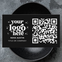QR-kod - Business Logotyp Professionell Modern Bla