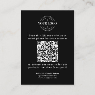 QR-kod - Business Website Scan Me Social Media Log Visitkort