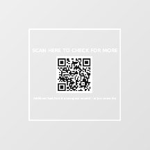qr-kod butik fasad dekal - skanna mig