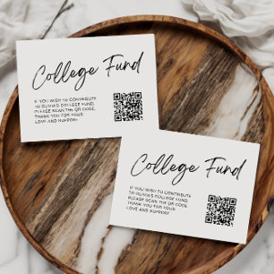 QR-kod Collage Fond Minimalistisk Examen Tilläggskort