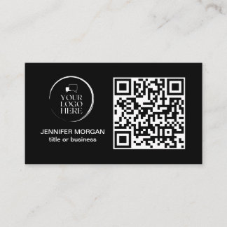 QR-KOD din logotyp anpassad professionell modern s Visitkort