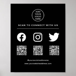 QR-kod Din logotyp Följ Skanna mig Anslut med oss Poster