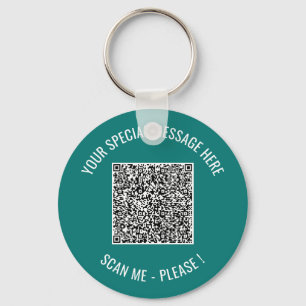 QR-kod Din textmeddelandesorpresa Nyckelring Prese