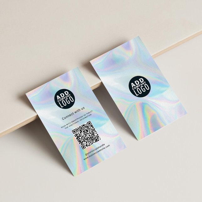 QR-kod DIY and Business Logotyp HoloGraph Visitkort (Skapare uppladdad)