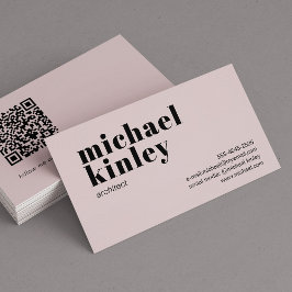  QR-kod, djärv modern minimalistisk professionell Visitkort