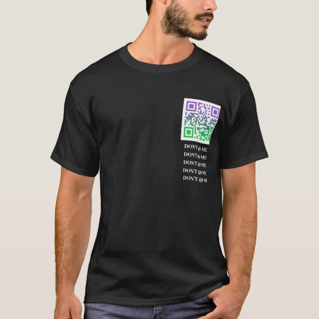 QR-kod DoodleDrip.com T Shirt (Framsida)