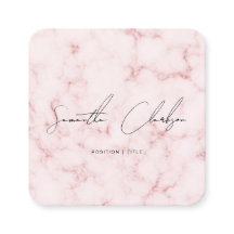 QR-kod Elegant Rosa Marmor Handskriven Stilsnittss