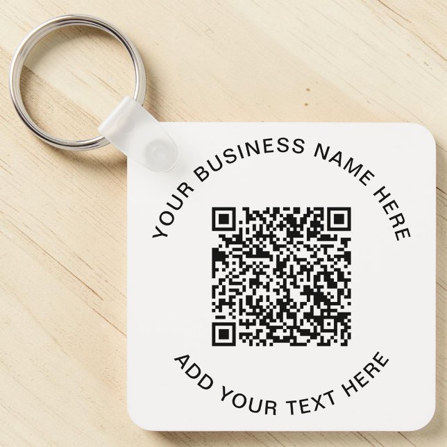 QR-kod eller Logotyp - säljfrämjande åtgärder Nyckelring (QR Code or Logo Promotional Keychain)