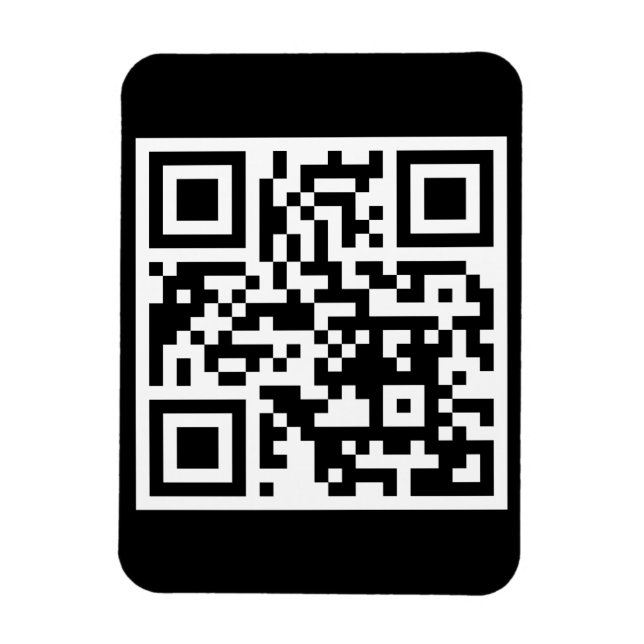QR-kod - endast flexibel fotomagnet Magnet (Vertikal)