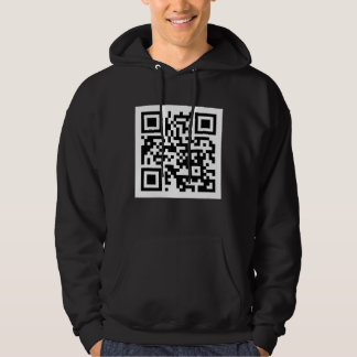 QR-kod endast grundläggande socklad tröja Hoodie