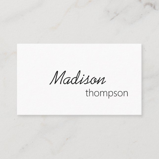 QR-kod - enkel minimal modern Professionell Visitkort (Framsida)