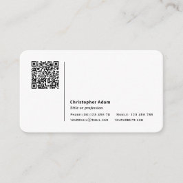 QR-kod - enkel modern professionell personlig Visitkort