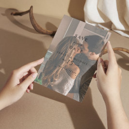 QR-kod - enkel modern webbplats 2 foto Bröllop Spara Datumet