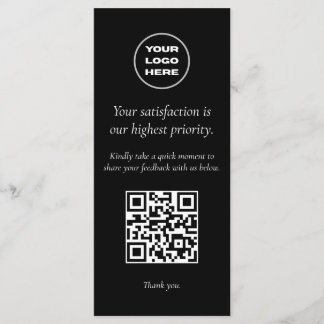 QR-kod Flyer för serverböcker med checkar eller Meny