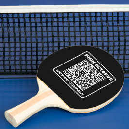 QR-kod för affärsmarknadsföring Pingisracket