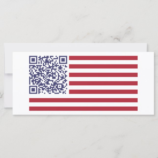 QR-kod för amerikansk Flagga (Framsida)