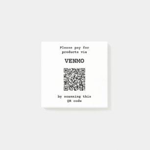 QR-kod för Anpassade betalningsplattform Post-it Block